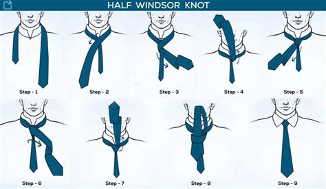 The half windsor knot, a modest version of the windsor knot, is a symmetrical and triangular tie knot that you can use with any dress shirt. How to tie a tie half windsor knot step by step with picture