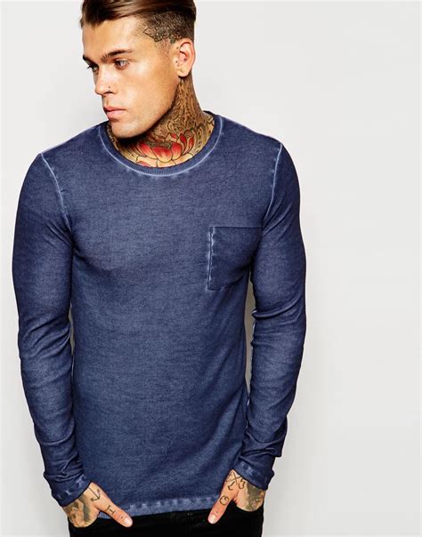 Find men's workout & muscle shirts for bodybuilders & athletes at affordable prices. ASOS Extreme Muscle Fit Long Sleeve T-shirt In Rib Fabric ...