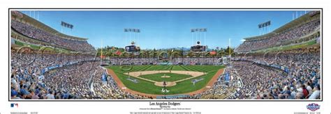Los Angeles Dodgers Dodger Stadium Panoramic Framed Poster The