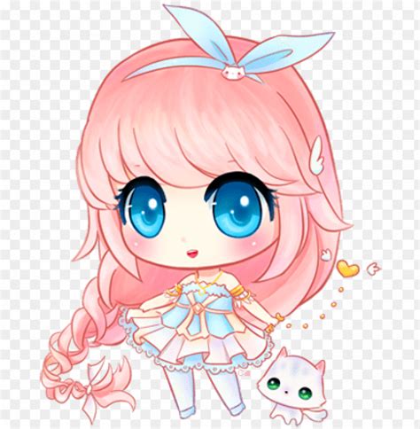 Free Download Hd Png Girl Anime Chibi Drawing Cute Png Image With