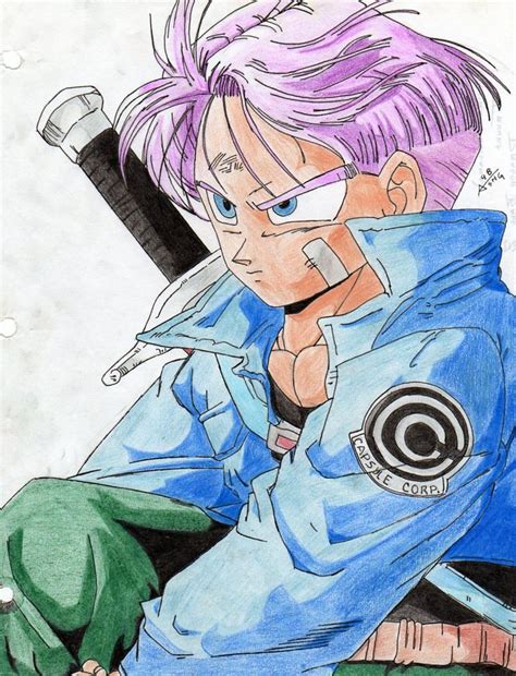 Celebrating the 30th anime anniversary of the series that brought us goku! How I learned to draw. Trunks from Dragon Ball Z. Fan art 1998
