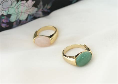Rings Korean Hanbok Handmade Ring Adjustable Design Jade Etsy