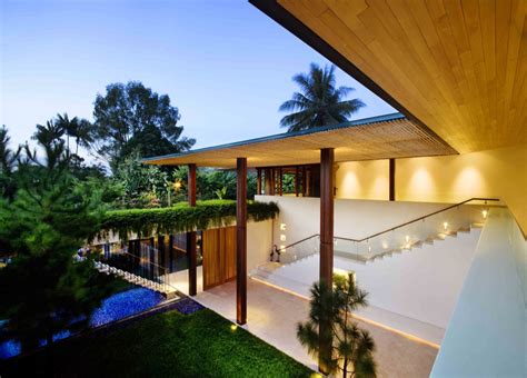 Contemporary Courtyard House In Singapore Idesignarch