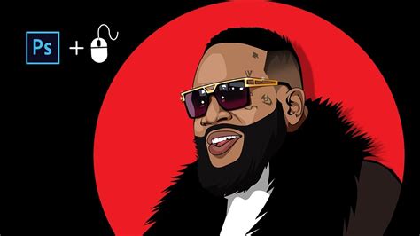 It's much like a life skill. How to cartoon yourself in Adobe Photoshop (Rick Ross ...