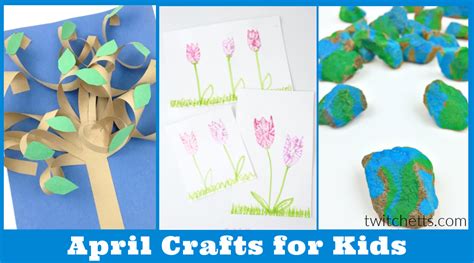 45 Easy April Crafts For Kids To Make With Preschool Themes Twitchetts