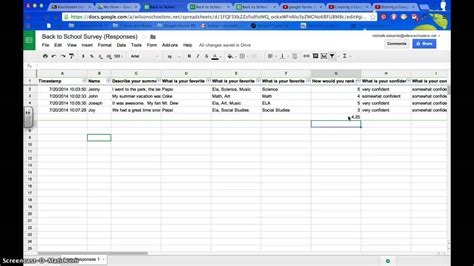 Submit a test form with sample answers to all of your how the integration works. Simple Analysis of Google Form Responses - YouTube