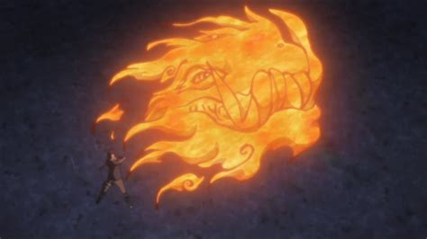 Sasukes Fire Style Dragon Flame Jutsu Eng Dub Youtube