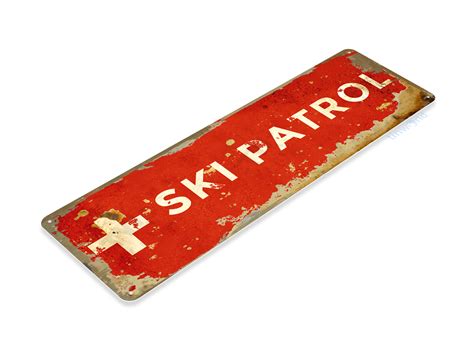 Ski Patrol Sign C151 Tinworld Ski And Surf Signs