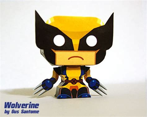 Mini Papercraft Wolverine Superhero Crafts Paper Models Paper Toys
