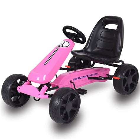 Buy Costzon Kids Go Kart 4 Wheel Powered Ride On Toy Kids Pedal Cars