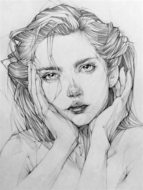 Artstation Pencil Drawing Portrait Toh Yasu藤保 105