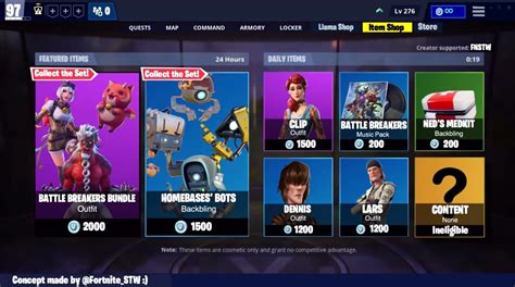 So I Decided To Make By Own Item Shop Concept Rfortnite