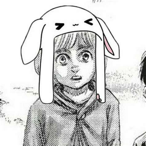 Armin Arlert Profile Photo Icon 💕 Manga Cat Bunny Hat Anime Characters