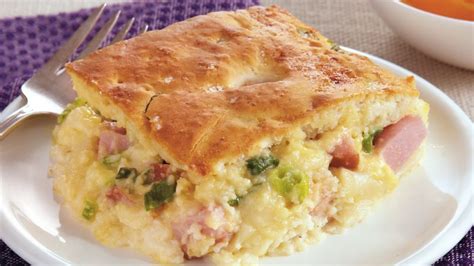 Savory Ham And Swiss Casserole Recipe