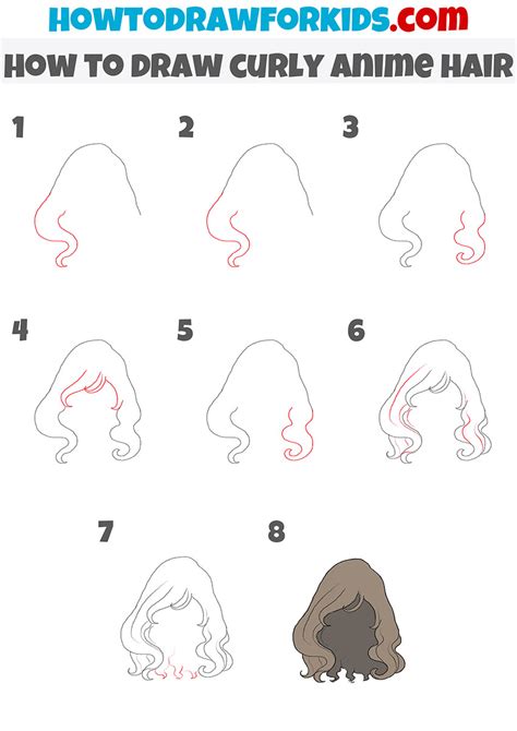 How To Draw Anime Girl Hair Step By Step