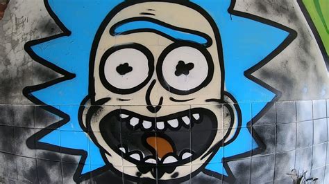 Rick And Morty Graffiti Wallpaper