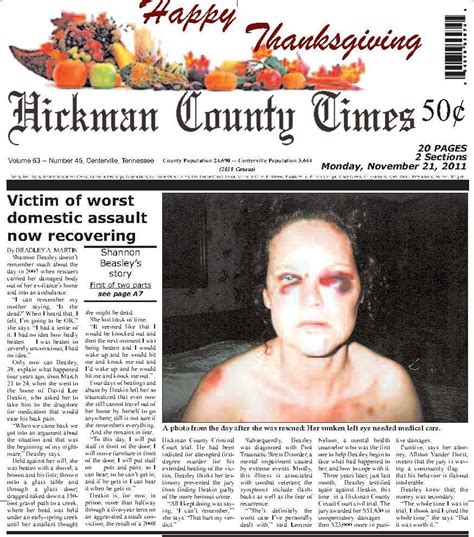 The Rural Blog Newspaper Strikes Blow Against Domestic Violence With