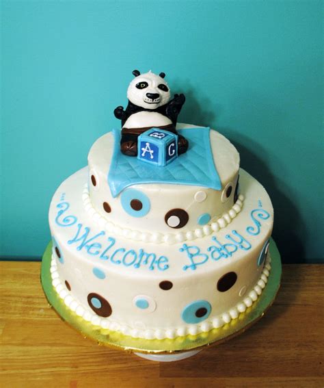 Panda Baby Shower — Baby Shower Baby Shower Cakes For Boys Baby
