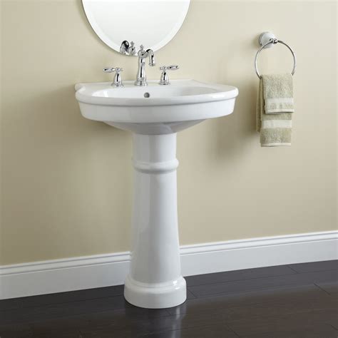 See more ideas about small bathroom, bathroom design, corner pedestal sink. Therese Porcelain Pedestal Sink - Bathroom