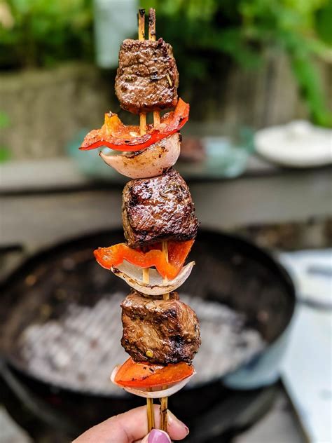 PACKED WITH PROTEIN AND VITAMINS MARINATED BEEF KABOBS ARE FLAVORFUL