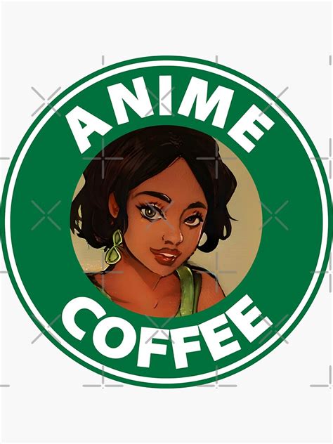 Anime Starbucks Sticker For Sale By Animegirlnft Redbubble