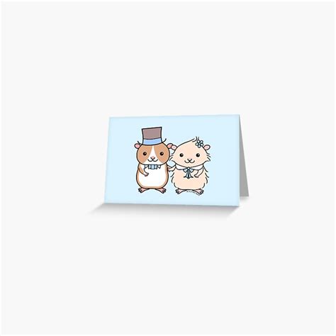 Hamster Wedding Couple Greeting Card By Zoel Redbubble