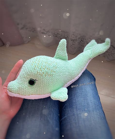 Amigurumi Dolphin Crochet Pattern Sea Animal Plush Pattern Etsy