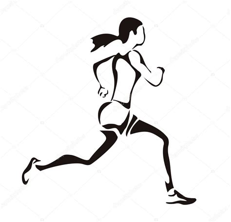 Mujer Corriendo Vector De Stock Por Baldyrgan 8340282