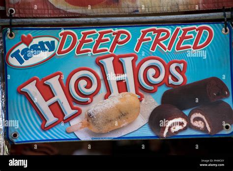 Sign For Deep Fried Ho Hos At The Matthews Alive Street Fair On Labor Day Weekend In Matthews Nc