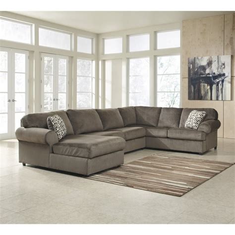 Ashley Jessa Place 3 Piece Polyester Sectional In Dune 39802 16 34 67 Kit