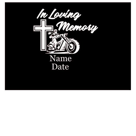 Physical Version In loving memory decal Motorcycle decal | Etsy | In loving memory, Memories, Loving