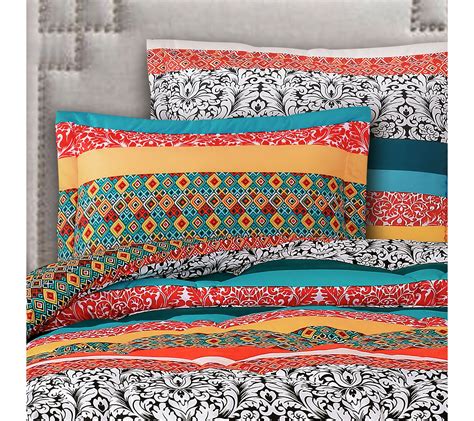 Boho Stripe Piece Twin Xl Comforter Set By Lush Decor Qvc Com