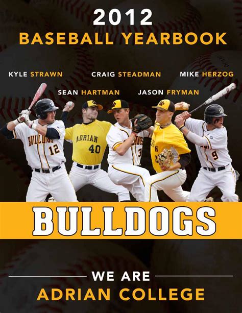 2012 Baseball Yearbook By Adrian Sports Info Issuu