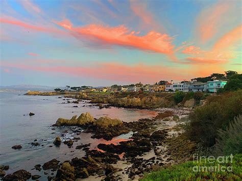 Sunset Reflecting On Monterey Bay At Lovers Point Pacific Grove 2020