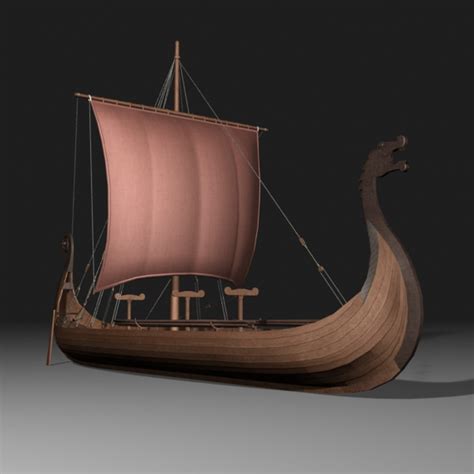 3d Viking Ship Model