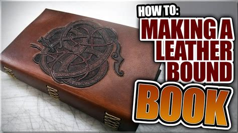 How To Easily Make A Leather Bound Book Youtube