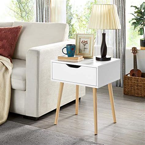 Yaheetech 2pcs Mid Century Nightstands Bedside Table With Storage