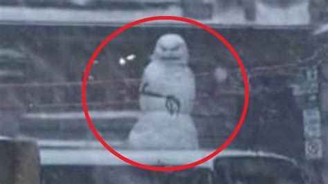 Gorgonic,scary videos,uncommon,caught on camera,real or fake,creatures,spotted real life,real or fake. 5 LIVING SNOWMAN CAUGHT ON CAMERA & SPOTTED IN REAL LIFE 2 ...