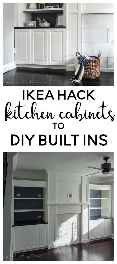 We had a diy ikea kitchen in the 80s which we absolutely loved. ikea hack | diy built ins | ikea kitchen cabinets | ikea ideas | living room ideas | living room ...