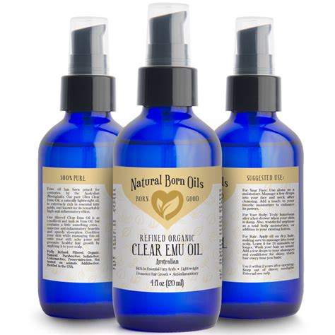 Where does emu oil come from? Clear Emu Oil 100% pure Organic, Natural Moisturizer for ...