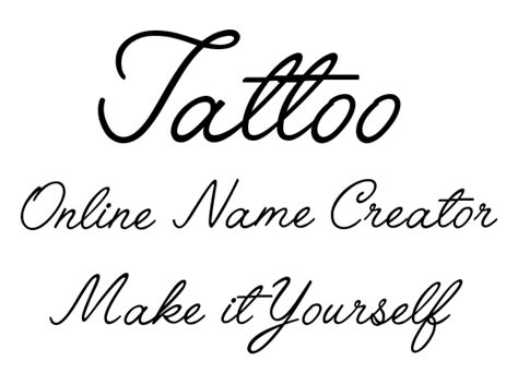 Https://tommynaija.com/tattoo/create Your Own Tattoo Name Design