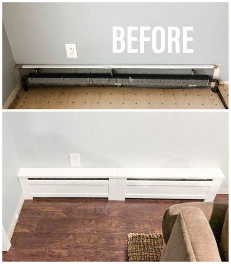 Baseboard heaters longer than 7′ will require the use of multiple panels and couplers to register the ends together. Shaker Style - Custom Baseboard Heater Covers - Custom Sizes Available - DIY INSTALL - Retrofit ...