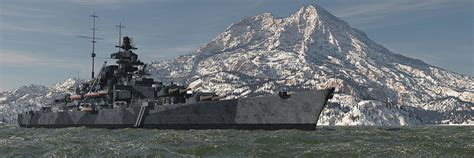 Bismarck Class Battleship Digital Art By Peter Weishaupt