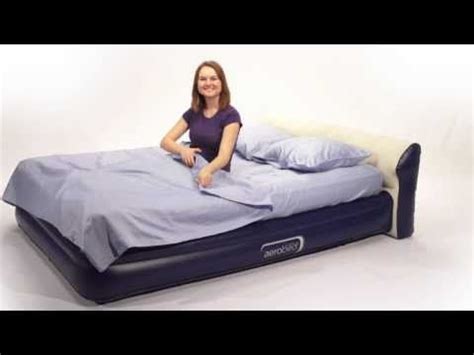 How to find the best air mattress. AirMattress.com - Aerobed Headboard Queen Air Mattress ...