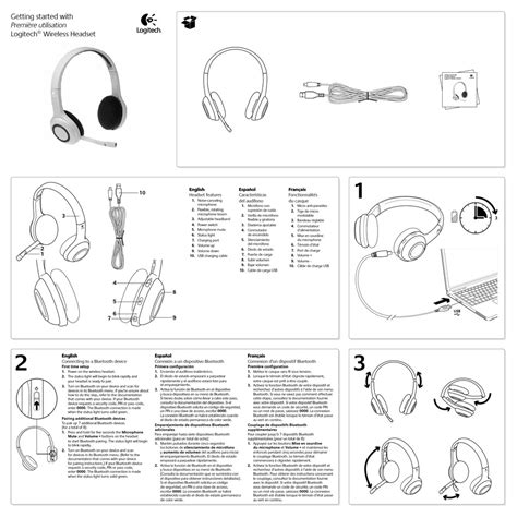 Logitech Wireless Headset Getting Started With Pdf Download Manualslib