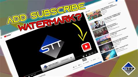 How To Add Subscribe Watermark On Youtube Youtube