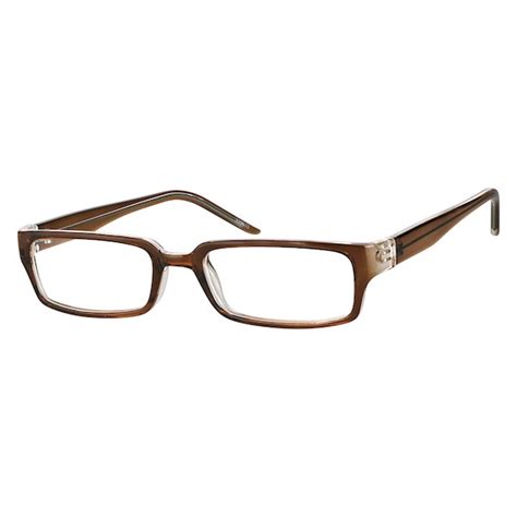 brown rectangle glasses 339615 zenni optical