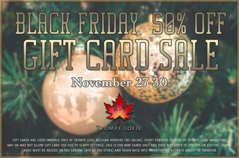 This black friday event is the perfect time to snag a deal on that jeep lift kit, jeep bumper, jeep sotf top that you've been putting off. Black Friday 2020 Gift Card Sale - 50% Off Nov 27-30 - Trompe Loeil