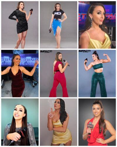 Gia Miller Tna Impact Wwe Wrestling 25 6x4 Glossy Photo Collection