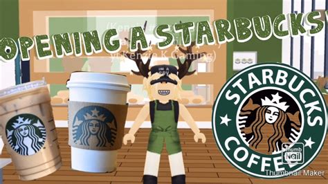 Opening A Starbucks In Roblox Adopt Me Youtube